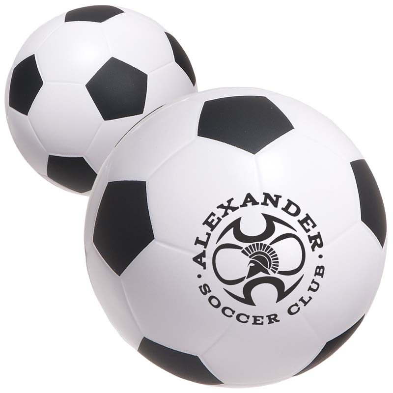 Can I have my name or logo custom imprinted on the stress soccer balls?
