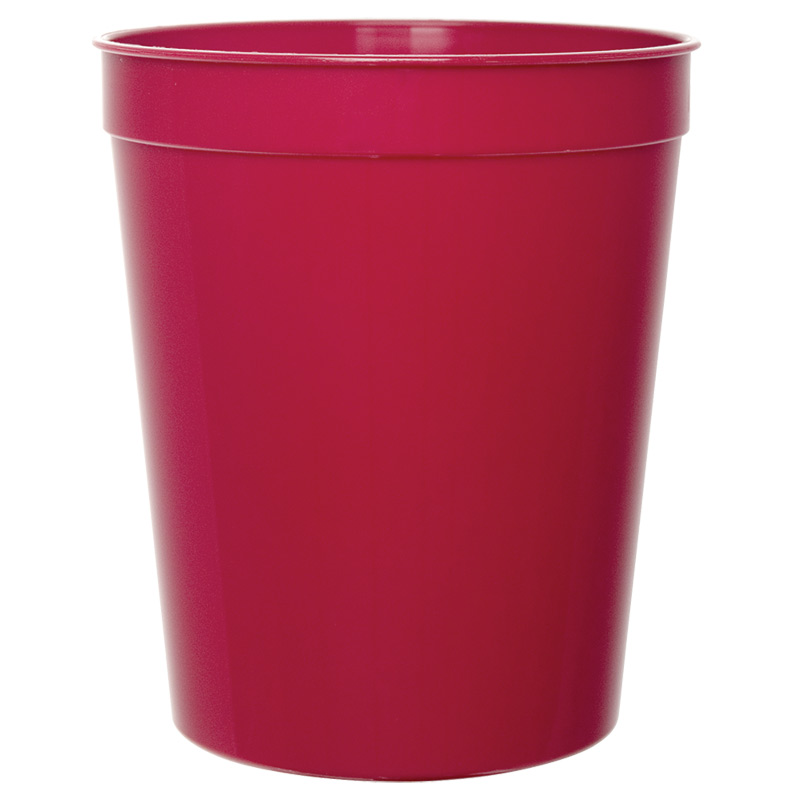 Are the custom printed stadium cups 16 oz reusable?