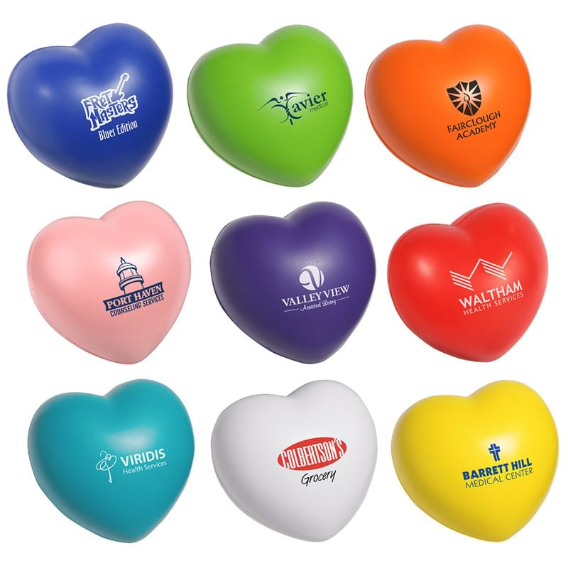 Do heart stress relievers come in various colors?