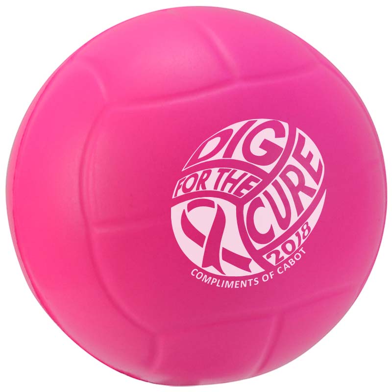 2 1/2 Stress Mini Volleyballs (Awareness Pink) Questions & Answers