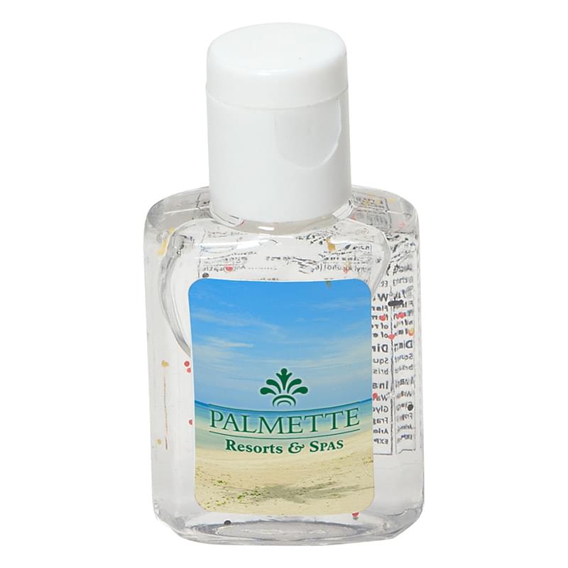 Does the custom moisture bead hand sanitizer include moisturizing ingredients?