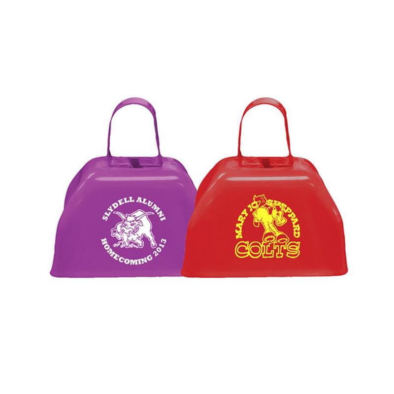 How many color options are available for these metal cowbells?